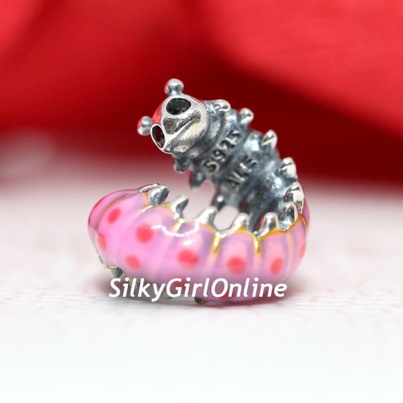 Pandora Cute Curled Caterpillar Charm 790762C01 - Picture 3 of 5